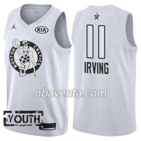 Camiseta Niños Boston Celtics Kyrie Irving 11 2018 All-Star Jordan Brand Blanco Swingman